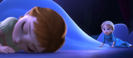 Frozen Elsa hits Anna with powers Frozen Elsa hits Anna with powers